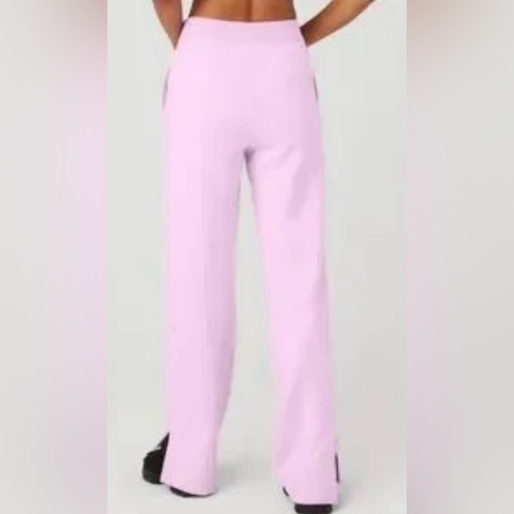 Alo High waisted Free time straight leg sweatpants Sugarplum L - Picture 2 of 16